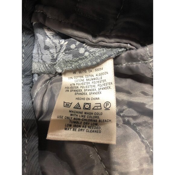 Anthropologie Cartonnier Grey Silver Tapestry Charlie Ankle Pencil Pants 0 Broca - Picture 6 of 11